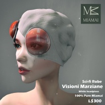 Miamai_VisioniMarziane_Sci-fi Robe_White headpiece AD2 [416031]